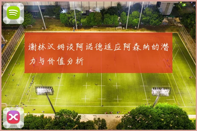 谢林汉姆谈阿诺德适应阿森纳的潜力与价值分析